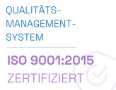 ISO 9001:2015 - Qualitätsmanagement zertifiziert