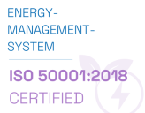 ISO 50001:2018 certified - Energy Management System