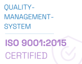 ISO 9001:2015 certified - Quality Management System