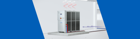 Image of a Riedel Kooling chiller cooling an MRI scanner in a hospital environment