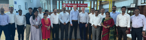 Image from Werner Finley Team with CEO Torben Benter from Glen Dimplex Precision Cooling